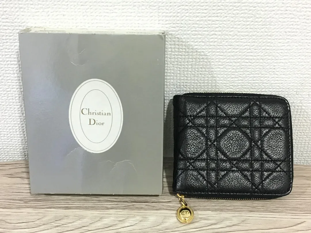 【ブランド財布】Christian Dior　二つ折り財布【...